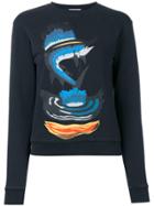 Jw Anderson Shark Print Sweatshirt - Black