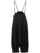 Yohji Yamamoto Oversized Loose-fit Trousers, Women's, Size: I, Black, Wool