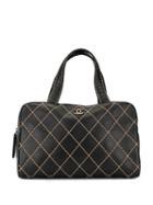 Chanel Pre-owned Wild Stitch Shoulder Bag - Black