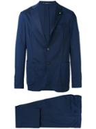 Lardini - Formal Suit - Men - Wool/spandex/elastane/cotton/viscose - 52, Blue, Wool/spandex/elastane/cotton/viscose