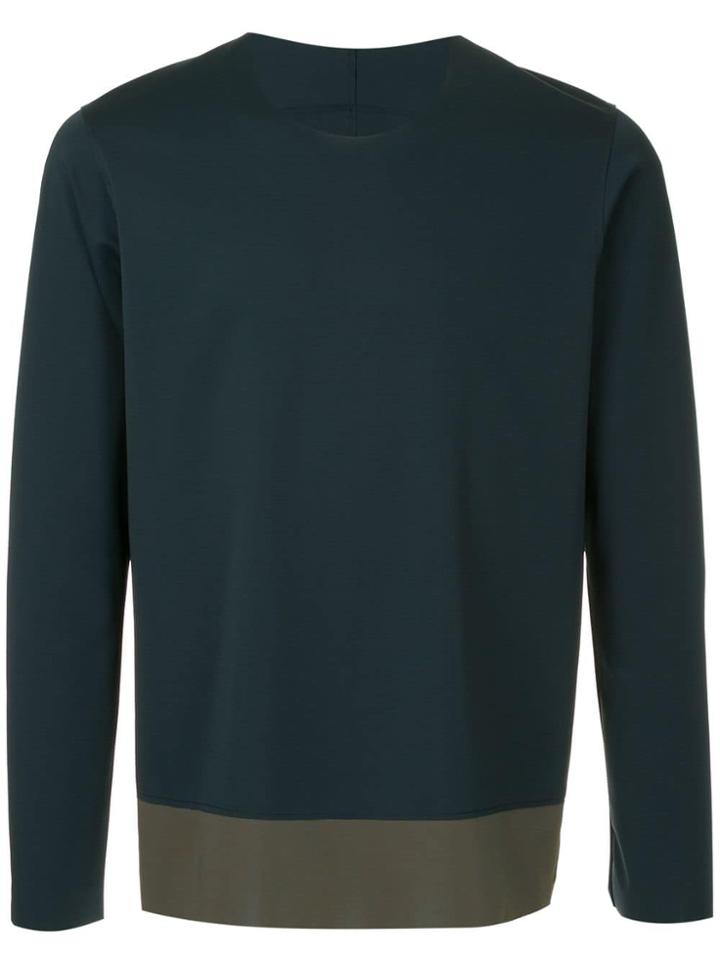 Attachment Two-tone Sweatshirt - Blue