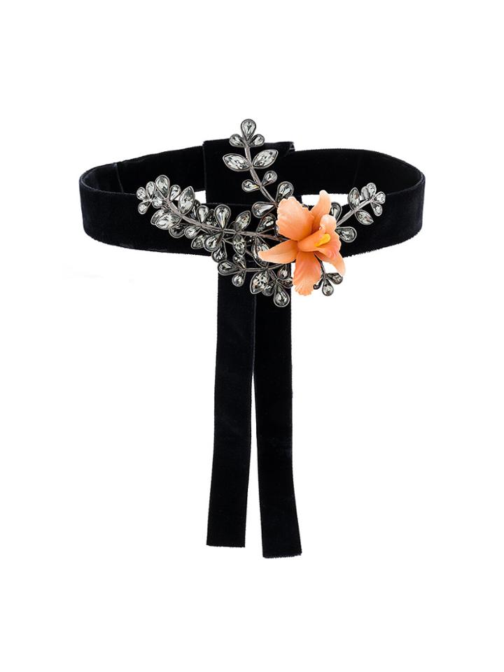 Dsquared2 Floral Choker - Black