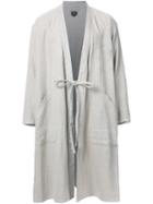 Gold 'herringbone Engineer' Coat, Men's, Size: Large, White, Linen/flax