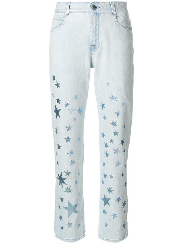 Stella Mccartney Star Printed Jeans - Blue