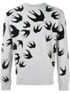 Mcq Alexander Mcqueen - Swallow Print Sweatshirt - Men - Cotton/polyester - Xs, Grey, Cotton/polyester