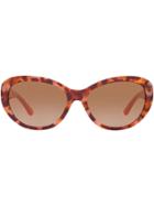 Tory Burch Oval Frame Sunglasses - Orange