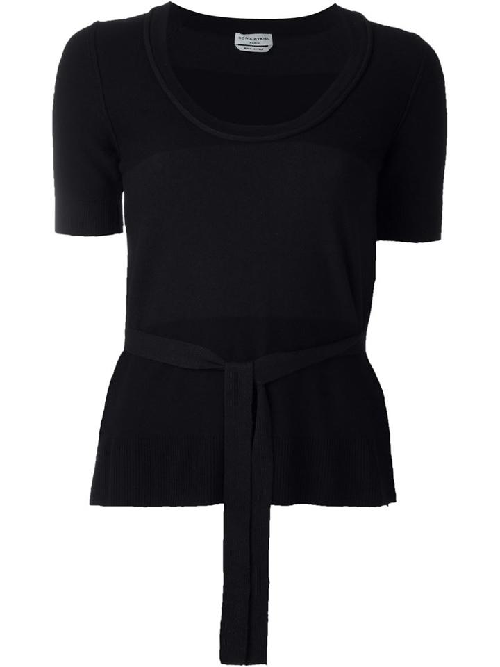 Sonia Rykiel Tie Knit Top
