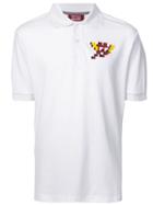 Mostly Heard Rarely Seen 8-bit Flying Bat Polo Shirt - White