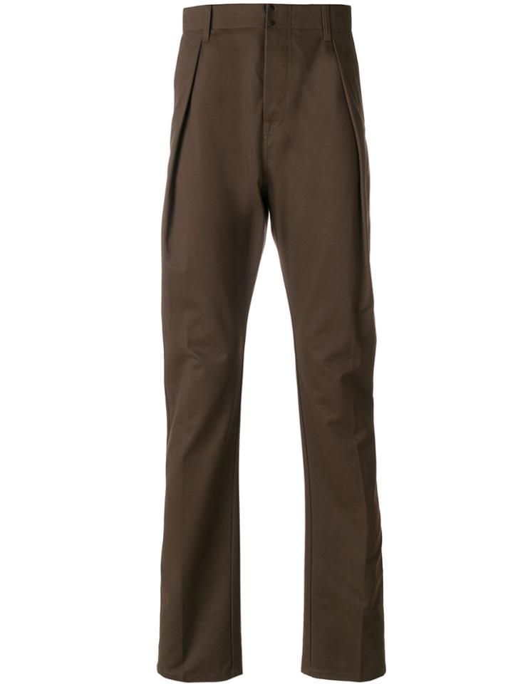 Andrea Pompilio Pince Front Chinos - Green