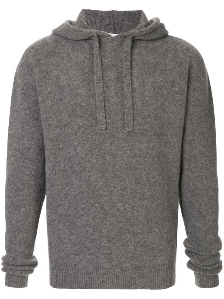 Jw Anderson Fine Knit Hoodie - Grey