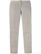 Romeo Gigli Vintage Slim Textured Trousers - Grey