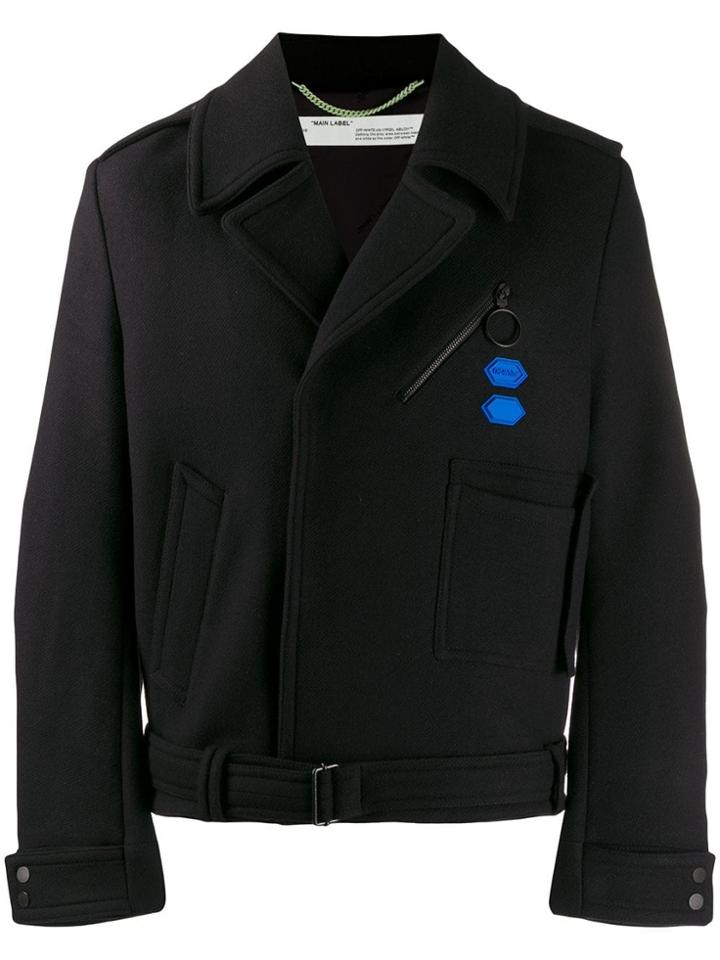 Off-white Arrow Cropped Jacket - Black