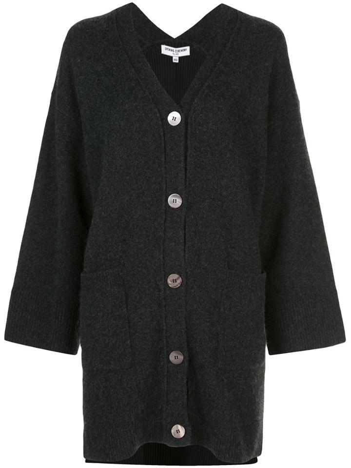 Opening Ceremony Cashmere Oversized Cardigan - Grey