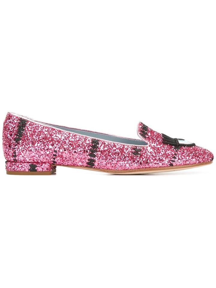 Chiara Ferragni 'flirting' Slippers - Pink & Purple