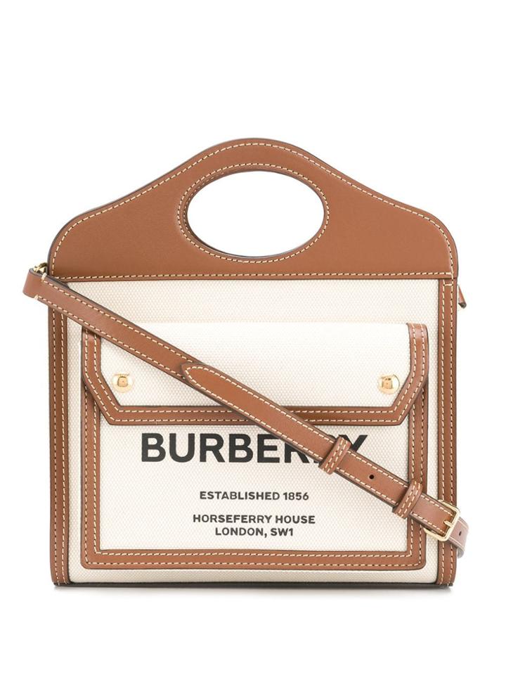 Burberry Printed Tote Bag - Neutrals