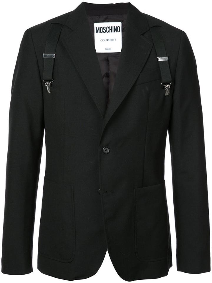 Moschino Suspender Blazer - Black