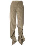 Y/project Ruffle Seam Trousers - Green