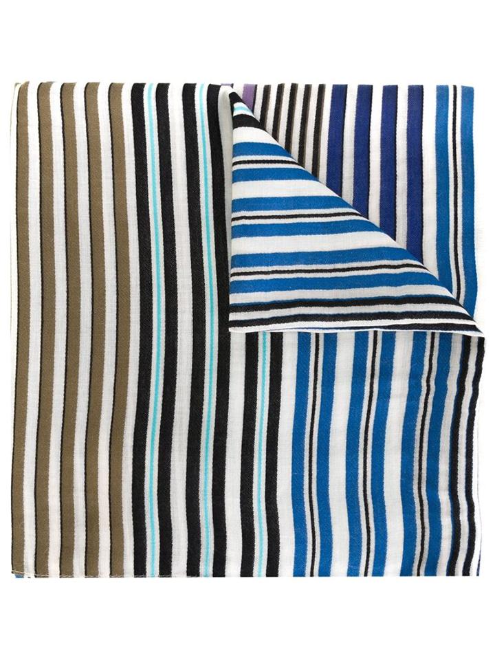 Paul Smith Striped Scarf, Men's, Cotton/viscose