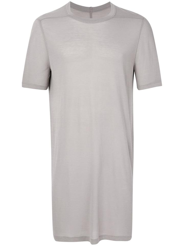 Rick Owens - Level T-shirt - Men - Silk/viscose - S, Grey, Silk/viscose