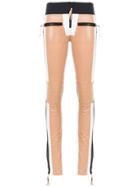 Andrea Bogosian Skinny Leather Trousers - Neutrals
