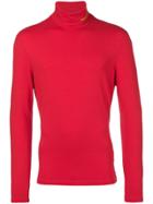 Calvin Klein 205w39nyc Branded Roll Neck Top - Red