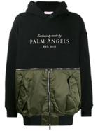 Palm Angels Hybrid Hoodie - Black