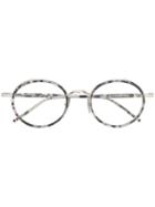 Thom Browne Eyewear Tortoise Border Sunglasses - Grey