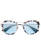 Prada Eyewear Tortoiseshell Round Sunglasses - Multicolour