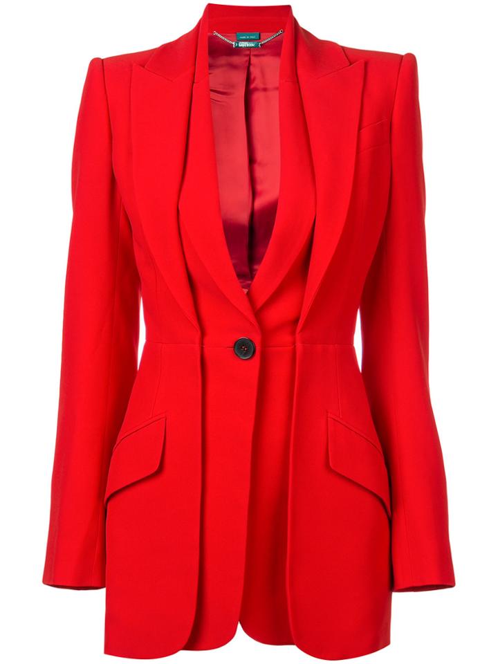 Alexander Mcqueen Layered Look Tailored Jacket