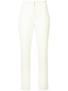 Paige Pants - Women - Cotton/viscose - 2, White, Cotton/viscose, Brock Collection