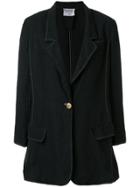 Chanel Vintage Contrast Stitching Jacket - Black