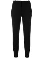 Pinko Cropped Tapered Trousers - Black