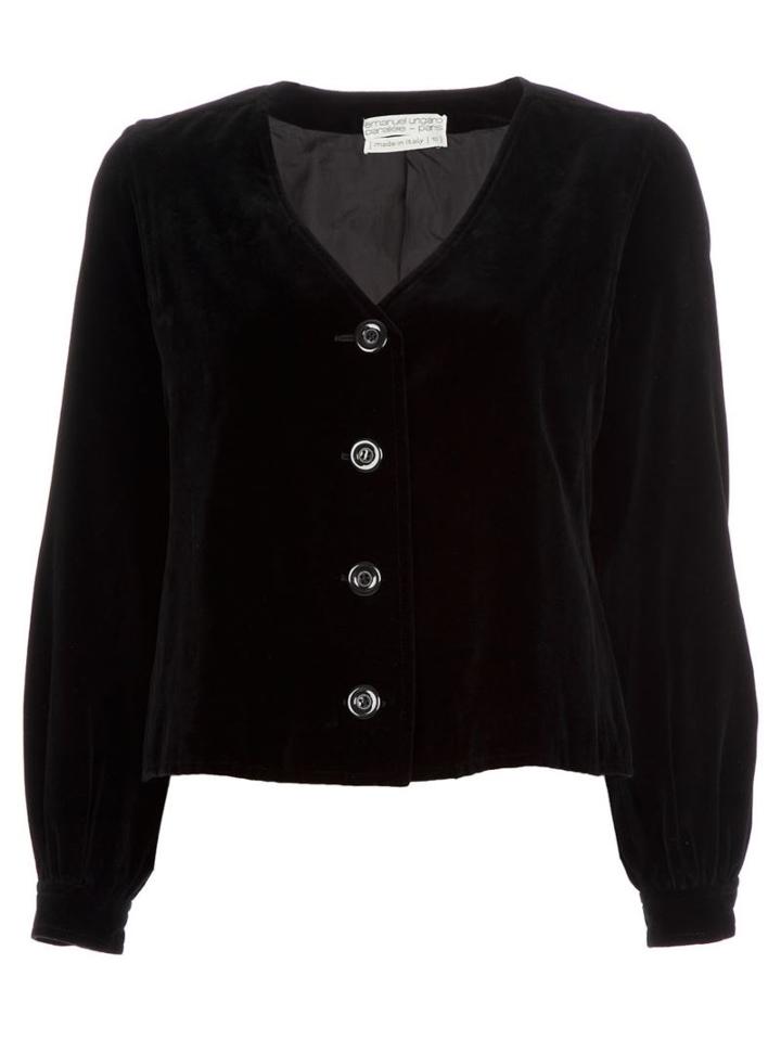 Emanuel Ungaro Vintage Skirt Suit, Women's, Size: 10, Black