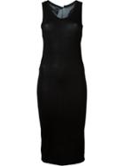 Ann Demeulemeester Fitted Midi Dress, Women's, Size: 38, Black, Bamboo/spandex/elastane