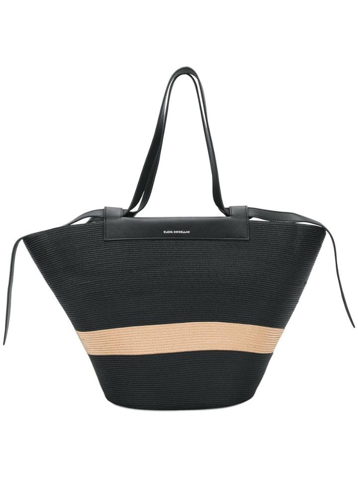 Elena Ghisellini Beach Tote Bag - Black