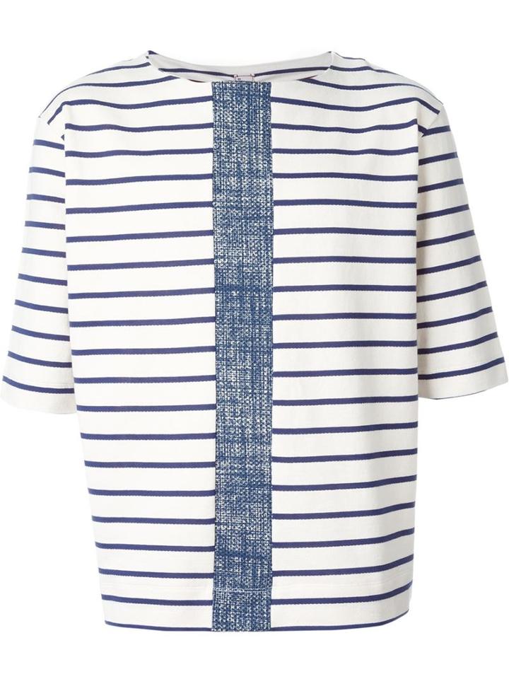 Antonio Marras Striped T-shirt, Men's, Size: L, White, Cotton/polyamide