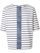 Antonio Marras Striped T-shirt, Men's, Size: L, White, Cotton/polyamide