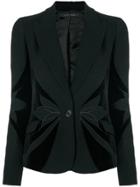 Elie Saab Floral Blazer - Black