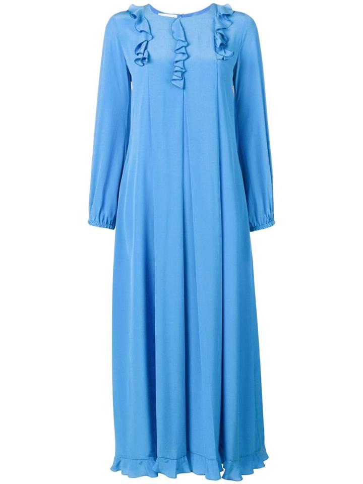 Sonia Rykiel Ruffle Detail Dress - Blue