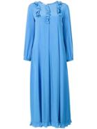 Sonia Rykiel Ruffle Detail Dress - Blue