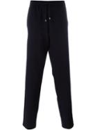 Giorgio Armani Drawstring Track Pants, Men's, Size: 52, Blue, Viscose/polyamide/spandex/elastane