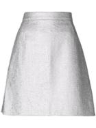 Carven Metallic A-line Skirt