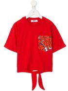 Msgm Kids Pocket T-shirt - Red