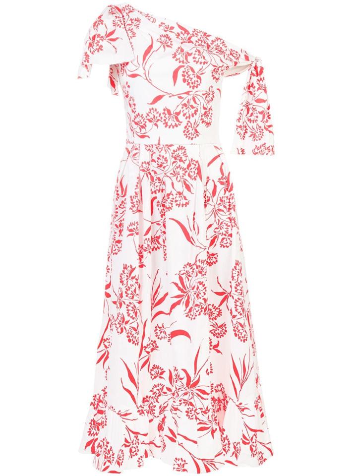 Carolina Herrera Off-the-shoulder Floral Dress - White