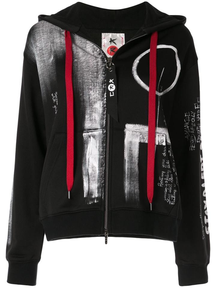 Kru Graffiti Hand Painted Sweatshirt - Black