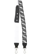 Fendi Logo Printed Bag Strap - White