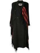 Uma Wang Double-breasted Scarf Coat - Black