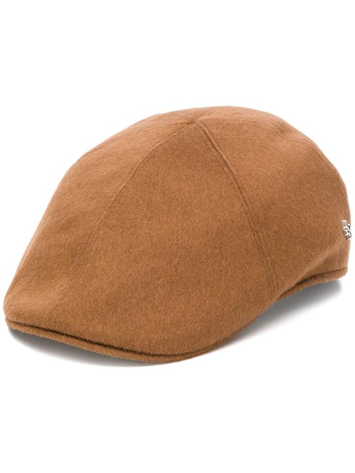 Tagliatore Classic Newsboy Hat - Brown
