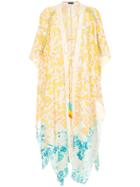 Hemant And Nandita Floral Print Cover-up - Yellow & Orange