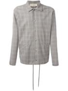 Maison Flaneur Plaid Coach Jacket, Men's, Size: 48, Nude/neutrals, Virgin Wool/polyamide/spandex/elastane/viscose
